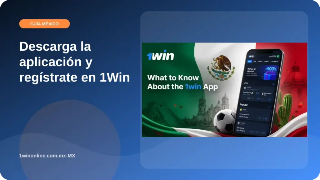 Descarga la aplicación y regístrate en 1Win illustration
