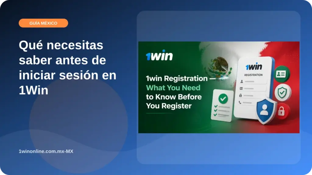 Qué necesitas saber antes de iniciar sesión en 1Win illustration
